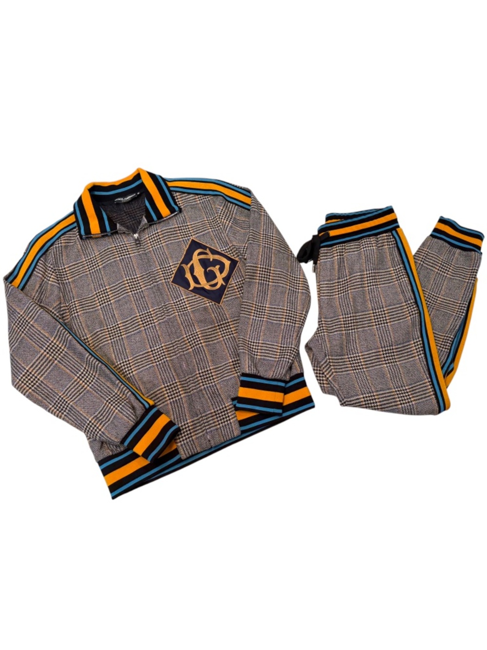 Dolce & Gabbana Tartan Plaid Tracksuit